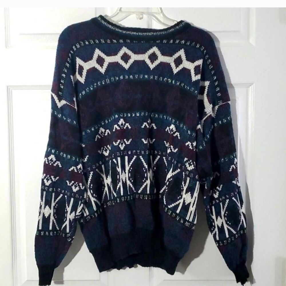 Michael Gerald Vintage Crewneck Acrylic Sweater XL